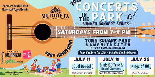 2026 Murrieta Summer Concert in the Park