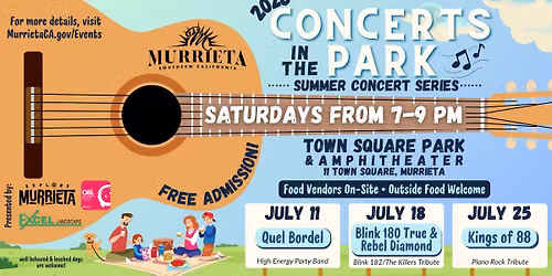 2026 Murrieta Summer Concert in the Park