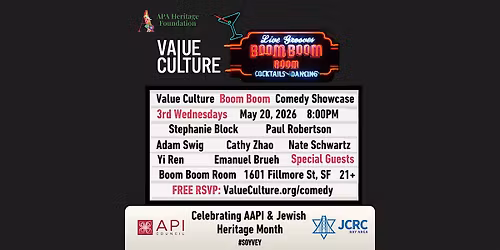 Official AAPI & Jewish Heritage Month Comedy Showcase