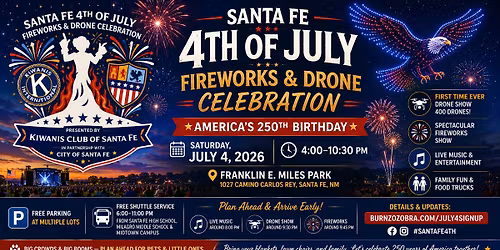 Santa Fe's Fourth of July Fireworks & Drone Celebration