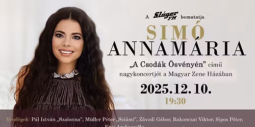 Sim\u00f3 Annam\u00e1ria \u2013 "A csod\u00e1k \u00f6sv\u00e9ny\u00e9n" c\u00edm\u0171 nagykoncert