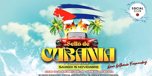 CONCERT LIVE - Atelier et soir\u00e9e salsa et bachata 