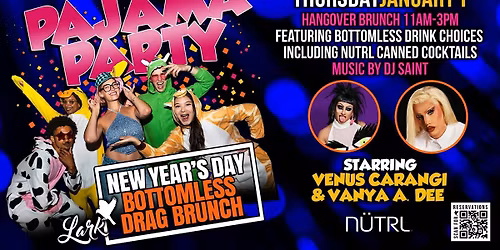 Pajama Party NYD Bottomless Drag Brunch