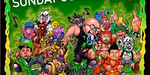 GREEN JELLY BUZZBIN WEDDING PARTY !