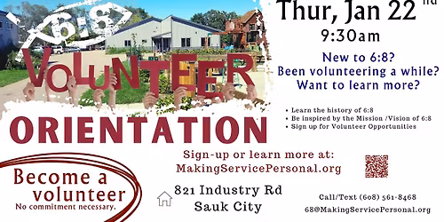 6:8 Volunteer Orientation