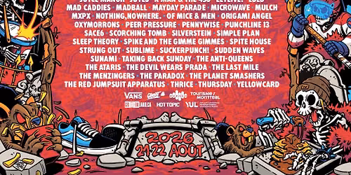2026 Vans Warped Tour Montreal - 2 Day Pass at Parc Jean Drapeau