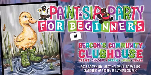 Paint & Sip Party - Let's Splash