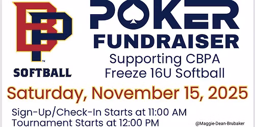 CBPA Poker Fundraiser