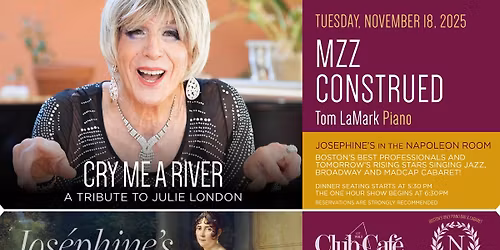 CRY ME A RIVER - A tribute to Julie London with Mzz Construed