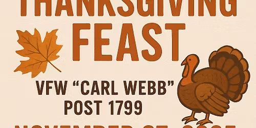 Thanksgiving Meal at VFW POST 1799