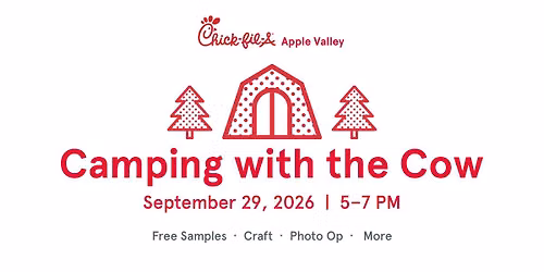 Camping with the Cow at Chick-fil-A Apple Valley