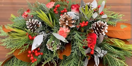 fresh Christmas centerpiece 