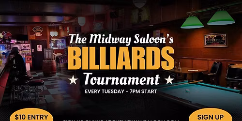 Weekly Pool Tournament (Every Tuesday Night)