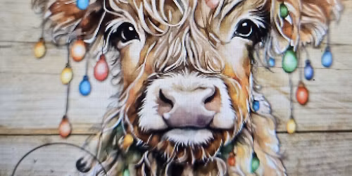 Festive Highland Cow 