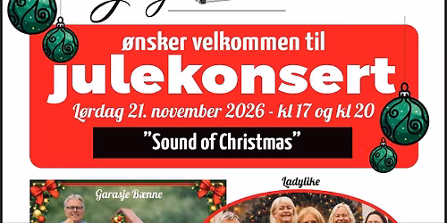 Hjertelig velkommen til Julekonsert (Klikk p\u00e5 bildet for \u00e5 se hele plakaten.