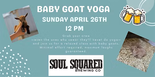 Soul Squared Baby Goat Yoga