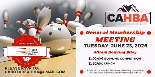 CAHBA 2nd Quarter Membership Meeting