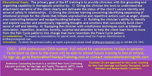 Restoration Therapy Training