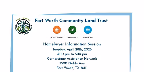 FWCLT Homebuyer Information Session