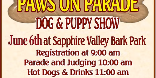 "Paws on Parade" Dog and Puppy Show