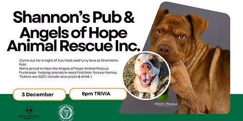 Shannon's Pub & Angels of Hope Animal Rescue Fundraiser