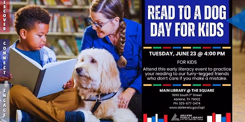 Read to a Dog Day (Main Library)