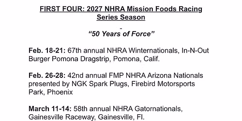 NHRA Arizona Nationals