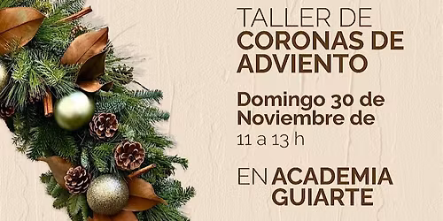 TALLER DE CORONAS DE ADVIENTO