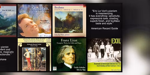 Colburn Honors Piano Masterclass with Guest Artist Eric Le Van