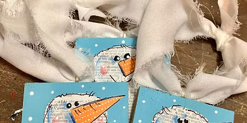 Mixed Media Snowman