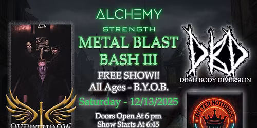 Alchemy Strength - Metal Blast Bash III