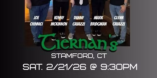 BIG CHIEF Live at Tiernan\u2019s Stamford, CT