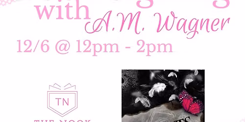 Book signing with A.M. Wagner