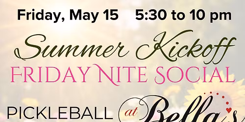 Summer Kickoff Friday Nite Social