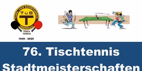 Tischtennis Stadtmeisterschaft T\u00f6ging 