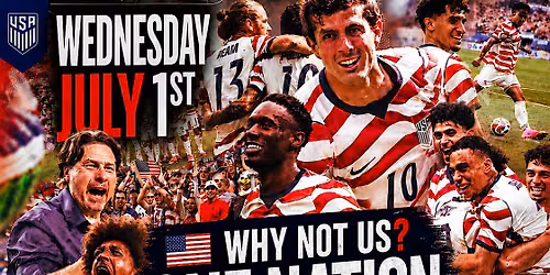 WHY NOT US? | ONE NATION. ONE TEAM - USA World Cup Watch Party @ MAYES
