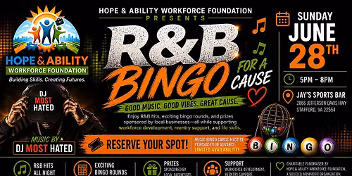 R&B Bingo For A Cause