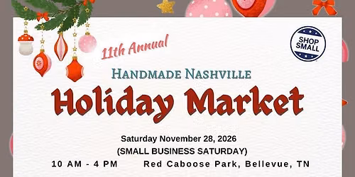 11th Annual Handmade Nashville Holiday Market 2026
