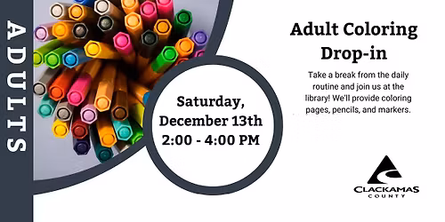 Drop-in Social: Adult Coloring