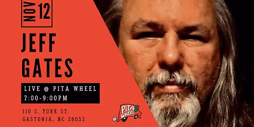 LIVE MUSIC @ PITA WHEEL GASTONIA- Jeff Gates