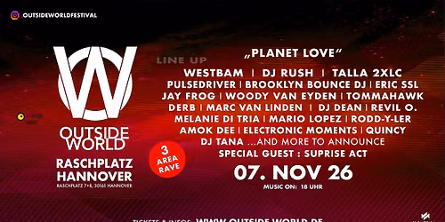 OUTSIDE WORLD FESTIVAL - HANNOVER  pres. "Planet Love"