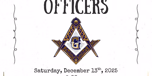 Annual installation of officers.