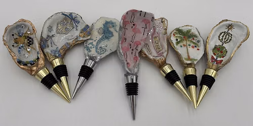 Decoupage Oyster Shell Bottle Stopper Class