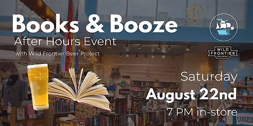 Rediscovered Books Book and Booze After Hours Event