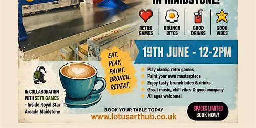 Retro Games - Paint Party Brunch at Sett Games