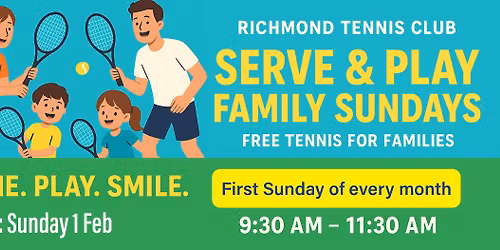 Serve & Play Family Sundays \u2013 Free Family Tennis