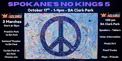 No Kings 5 Spokane: Vote Early