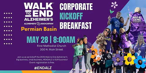 Walk to End Alzheimer's Permian Basin- Corporate Kickoff Breakfast