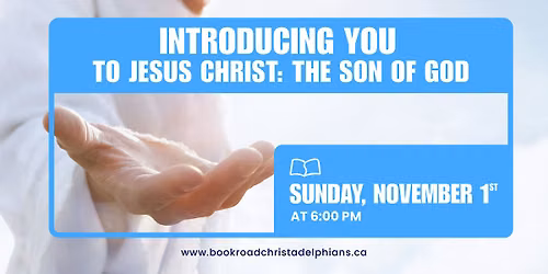 Public Lecture: "Introducing You to Jesus Christ: The Son of God"