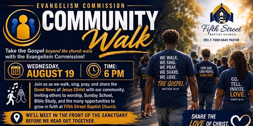 \ud83d\udeb6\ud83c\udffe\u200d\u2640\ufe0f Community Walk | Share the Love of Christ \ud83d\udeb6\ud83c\udffe\u200d\u2642\ufe0f